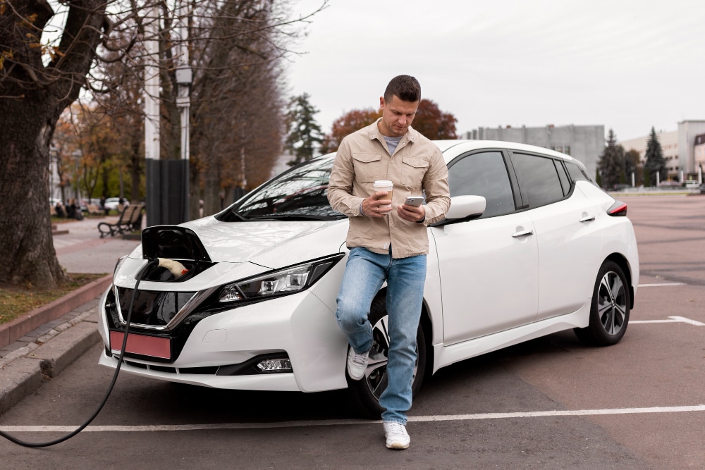 Une voiture électrique